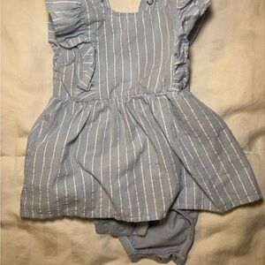 Carter's Blue and White Striped Baby Outfit